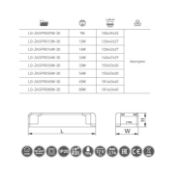 Obrazek Zasilacz LED PRO 12V 24W input 220-240VAC IP20