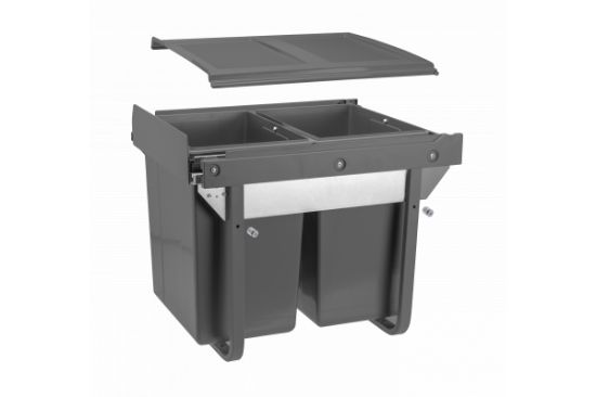 Obrazek Segregator PRACTI ECO 450 2x20L antracyt