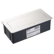 Obrazek Przedłużacz biurkowy SOFT 3x gniazdo schuko Alumi.