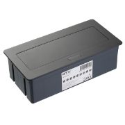 Obrazek Przedłużacz biurkowy SOFT 3x gniazdo  czarny