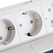 Obrazek Przedłużacz biurkowy SOFT 3x gniazdo schuko Biały
