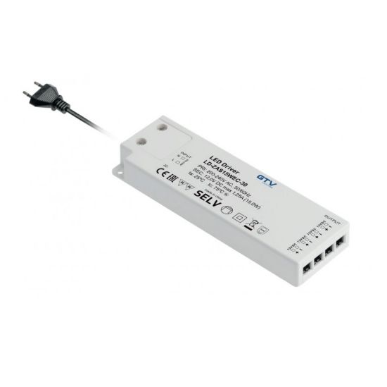 Obrazek Zasilacz LED SLIM EASY CLICK 12V/9W z mini amp