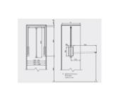 Obrazek Pantograf z podnoś.olejowym 545-700mm  antracyt