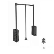 Obrazek Pantograf z podnoś.olejowym 545-700mm  antracyt