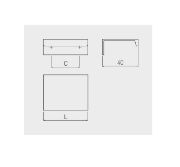 Obrazek Uchwyt HEXI 160/190mm czarny mat