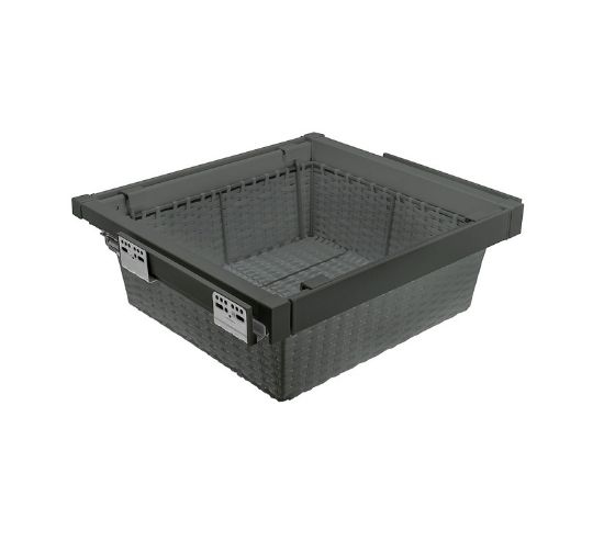 Obrazek Szuflada Elite z koszem ratanowym 600 mm antracyt