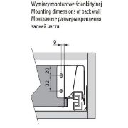 Obrazek Szuflada Modern Box 550 niski szary