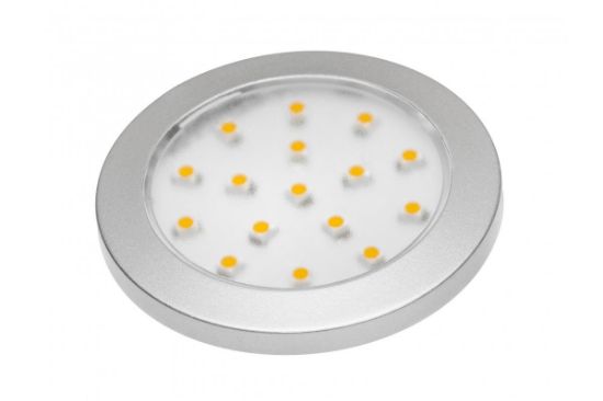 Obrazek Oprawa LED Lumino srebrna 12V DC 1.5W ciepły biały