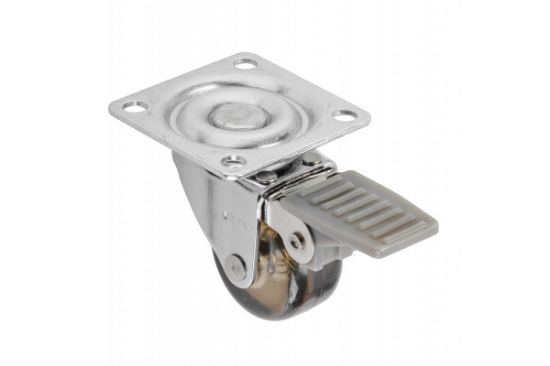 Obrazek Kółko meblowe A brazowe 35mm z hamulcem