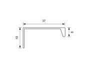 Obrazek Uchwyt 3808-128 czarny mat