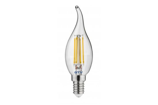 Obrazek Żarówka LED FILAMENT C35L ciepły biały E14 4W