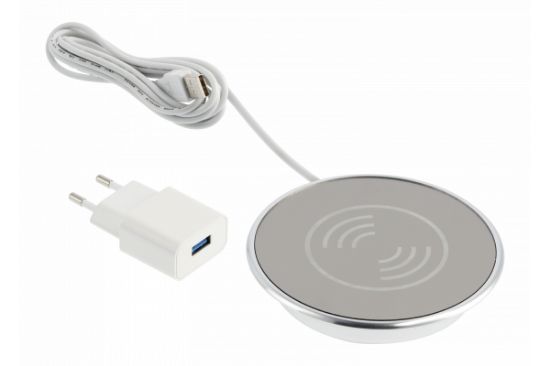 Obrazek Ładowarka bezprzewodowa LUX zasilaczem przewód USB