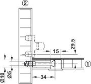 Obrazek Złączka MINIFIX 15 bez kołnierza 15/18mm surowa