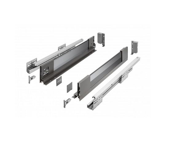 Obrazek Szuflada AXIS PRO H=84 L=300 bok szklany antracyt