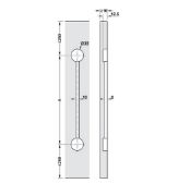 Obrazek Okucie wyrównoujące Planofit biale L-2650mm