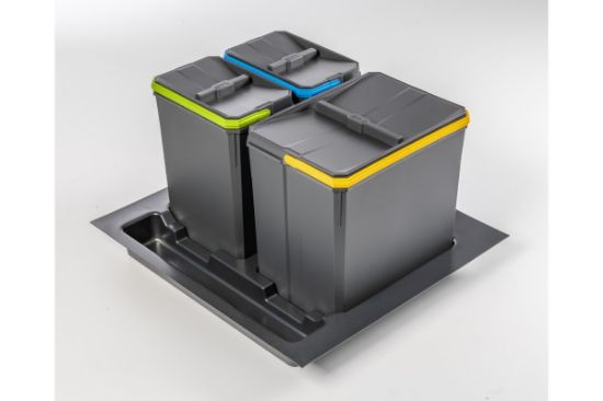 Obrazek Pojemniki do segregacji AxiSpace 600 1x15L 2x7L