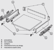 Obrazek Szuflada Matrix S Slim L-350 H-84 35kg szara