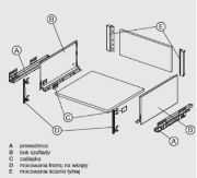 Obrazek Szuflada Matrix S Slim L-400 H-199 35kg szara