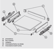 Obrazek Szuflada pod piekarnik Matrix S Slim L-500 H-64 35kg antracyt